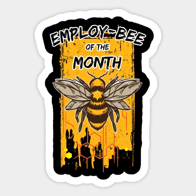 Honey Bee Design for a Beekeeper Sticker by MGO Design
